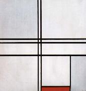 Piet Mondrian Conformation with a rde block painting